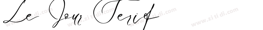 Le Jour Serif字体转换